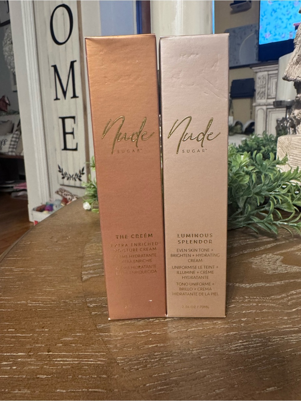 Nude by SUGAR Luminous Splendor & The Crème Duo - Rose Gold & Blush New Sealed
